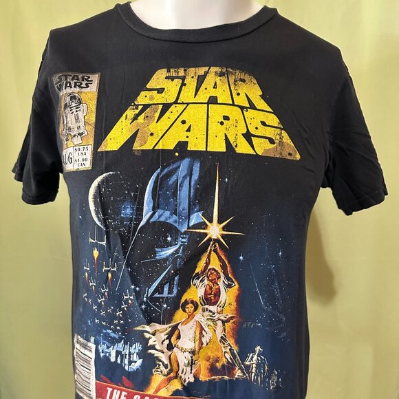 Star Wars Other - Star Wars Comic Book Cover Design Darth Vader Men's Black T Shirt Small Cotton